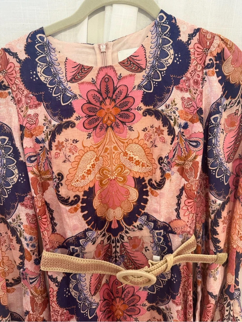 Zimmermann Laurel Long-sleeve Embroidered Midi Dress - Picture 7 of 9